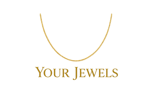 Logo Your Jewels com colar de fio fino